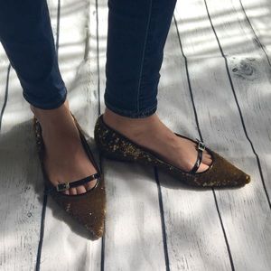 No.21 sequin flats